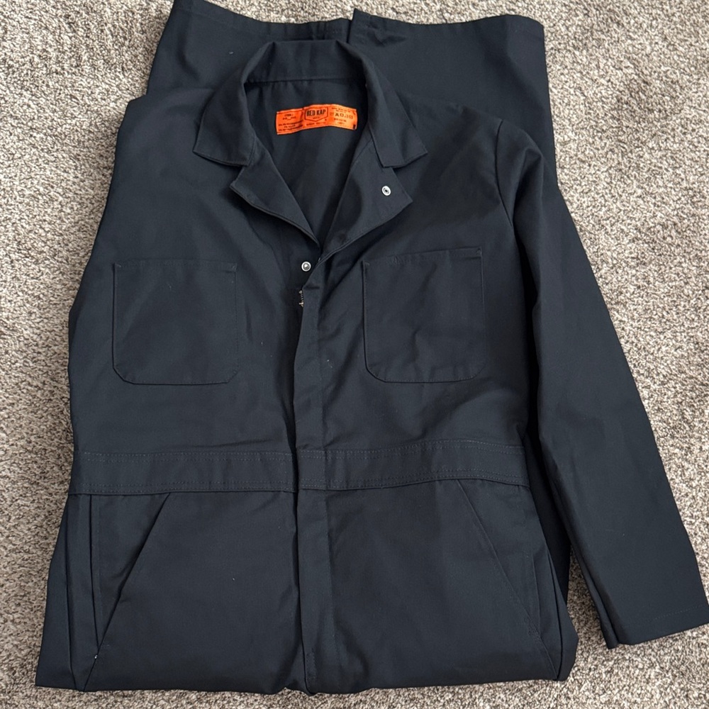 Mens Twill Action Back Coverall - Picture 7 of 8